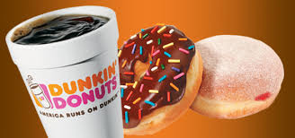 dunkin donuts coffee and donut
